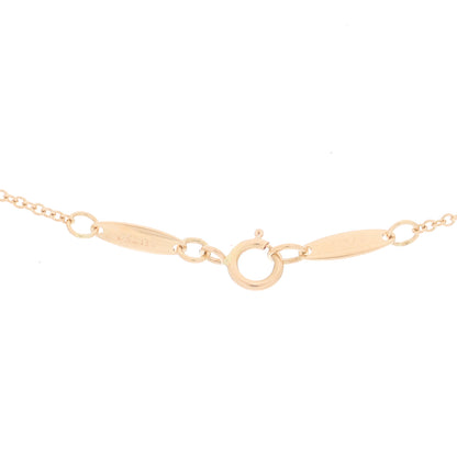Tiffany 18K Rose Gold Diamond .03ct Elsa Peretti Diamonds by the Yard Pendant Necklace 3 of 4