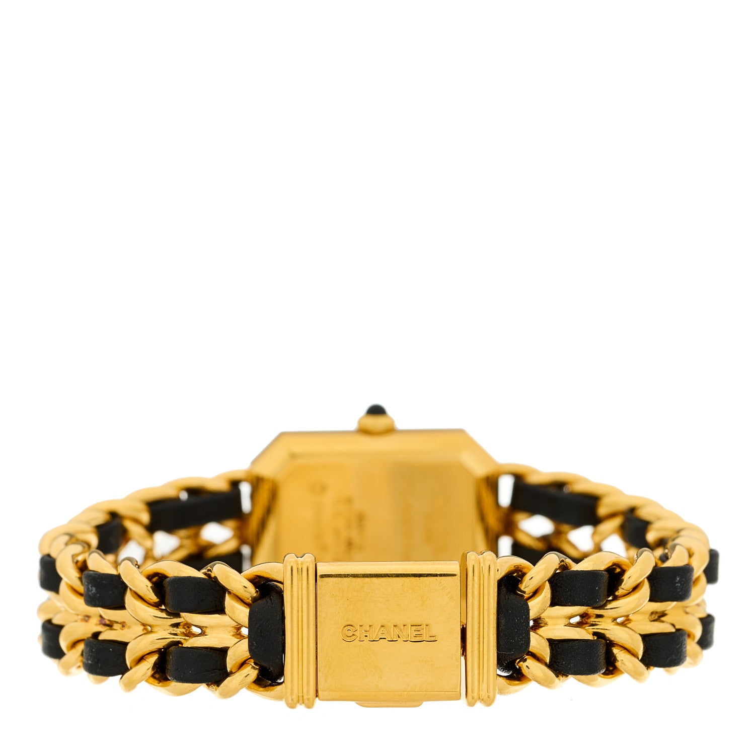 Chanel Stainless Steel Lambskin 20mm Chain Premiere Quartz Watch Gold XL 3 of 4
