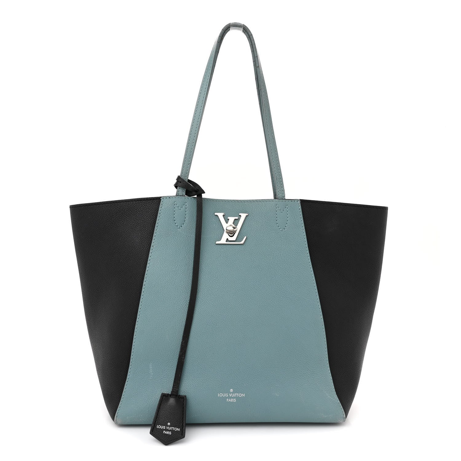 Louis Vuitton Calfskin Lockme Cabas Sky Black 1 of 21