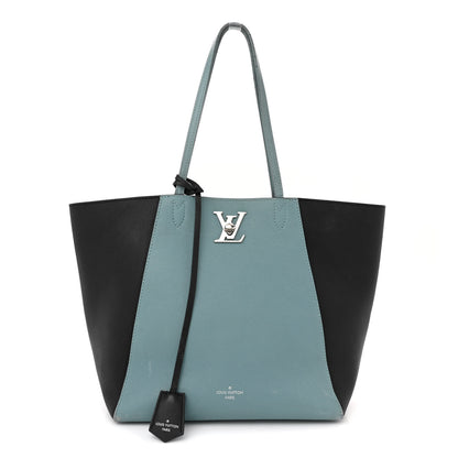 Louis Vuitton Calfskin Lockme Cabas Sky Black 1 of 21