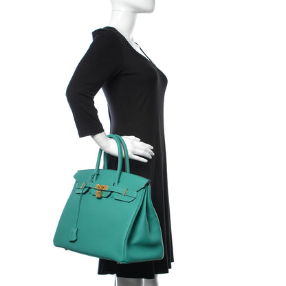 Hermes Togo Birkin 35 Vert Verone 2 of 10