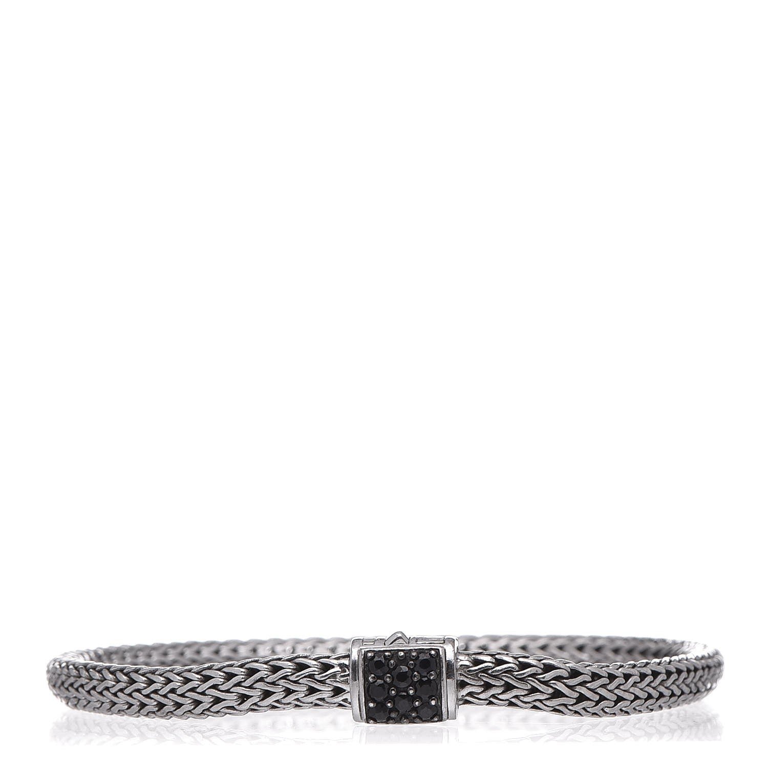 John Hardy Sterling Silver Black Sapphire 5mm Classic Chain Bracelet 1 of 5