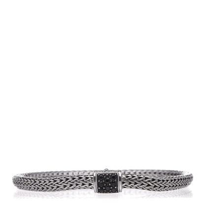 John Hardy Sterling Silver Black Sapphire 5mm Classic Chain Bracelet 1 of 5
