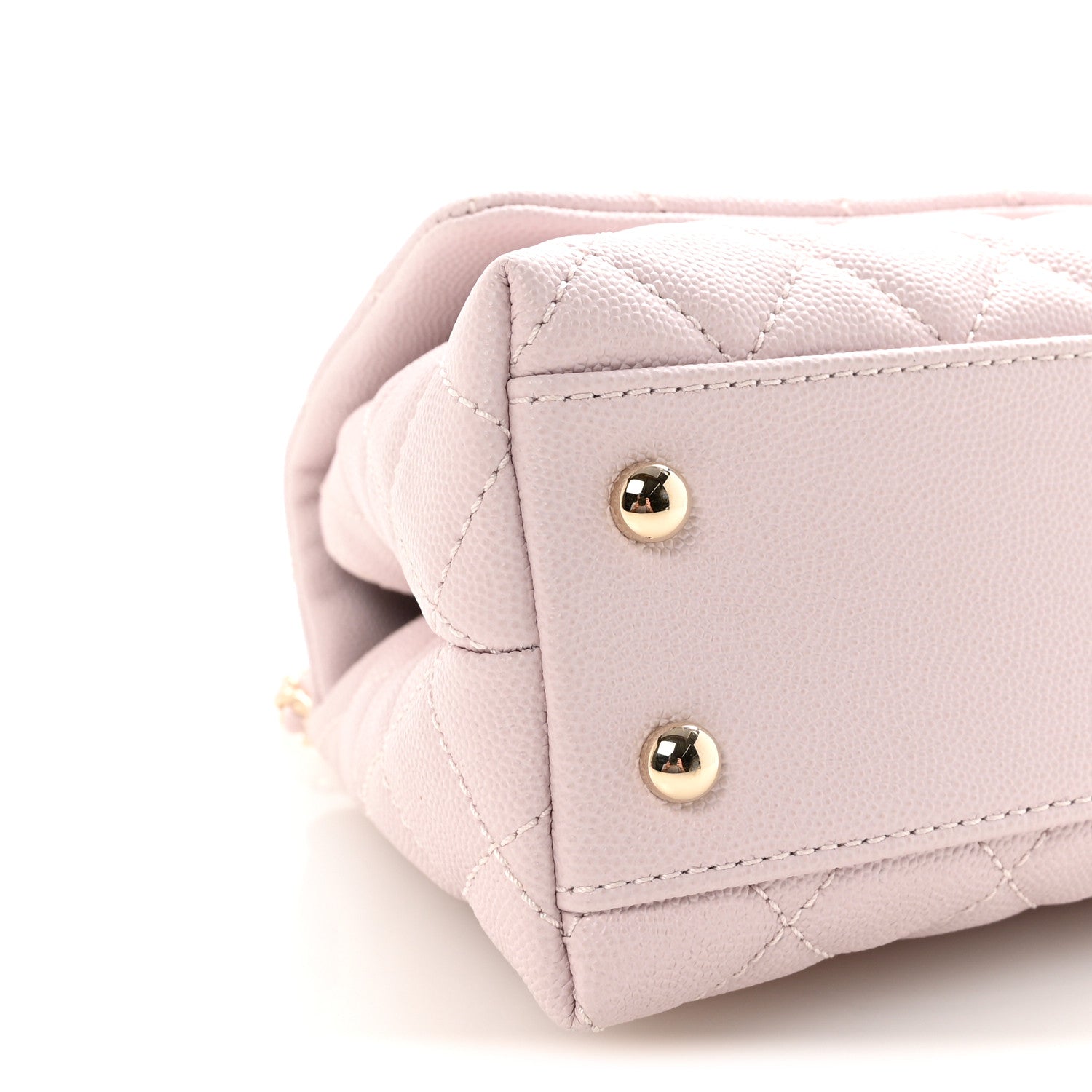Chanel Caviar Quilted Mini Coco Handle Flap Lilas Lilac 9 of 11