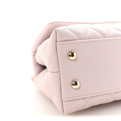 Chanel Caviar Quilted Mini Coco Handle Flap Lilas Lilac 9 of 11