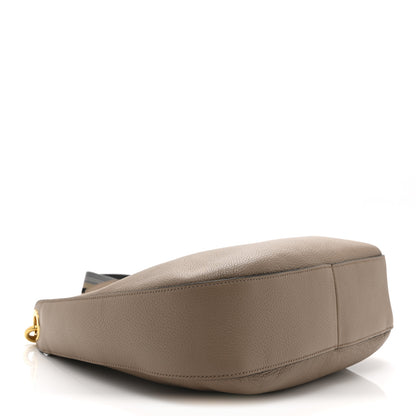 Prada Vitello Phenix Zippered Messenger Hobo Cammeo 9 of 10