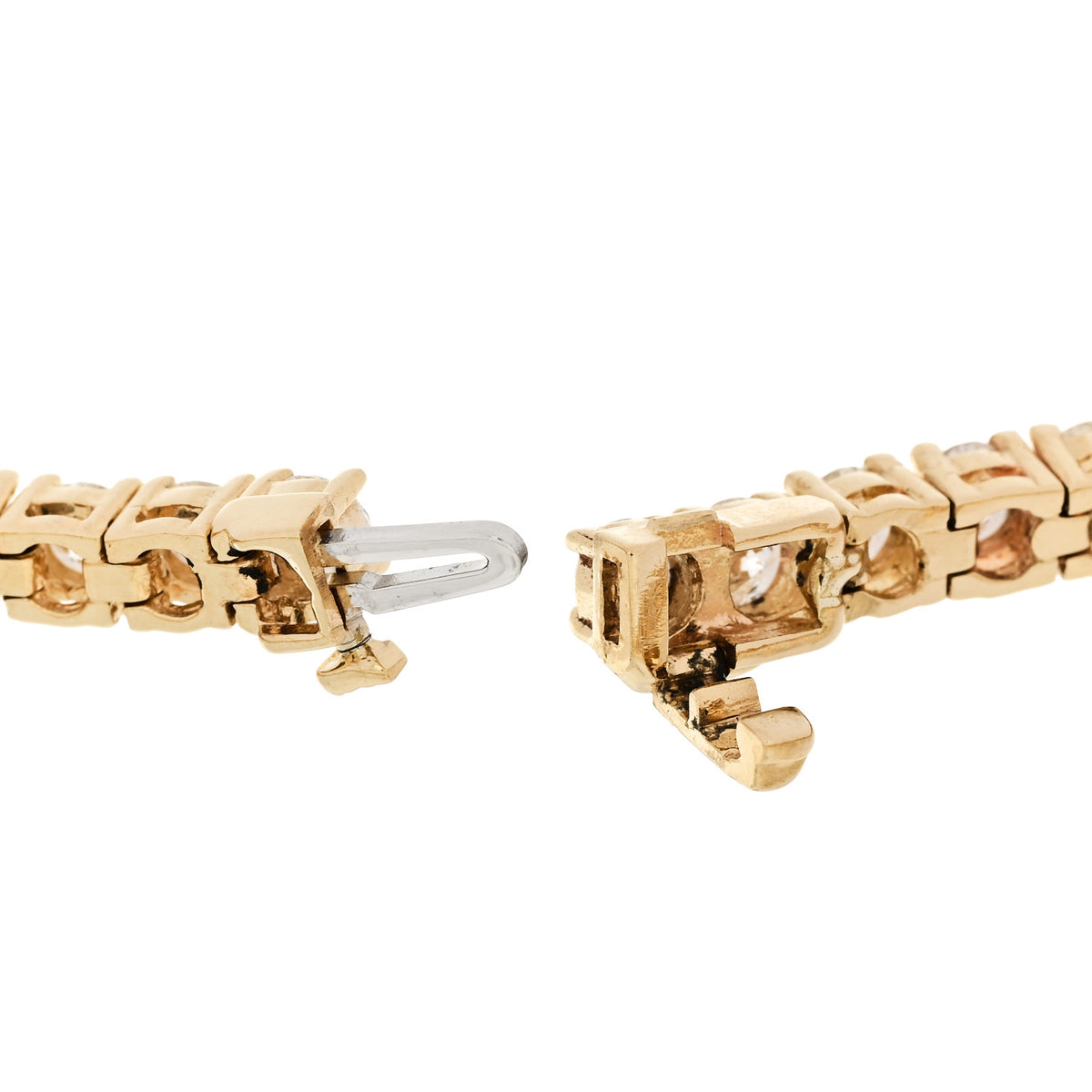 Parker & West by FASHIONPHILE 14K Yellow Gold Diamond 6.45ctw Tennis Bracelet 4 of 6