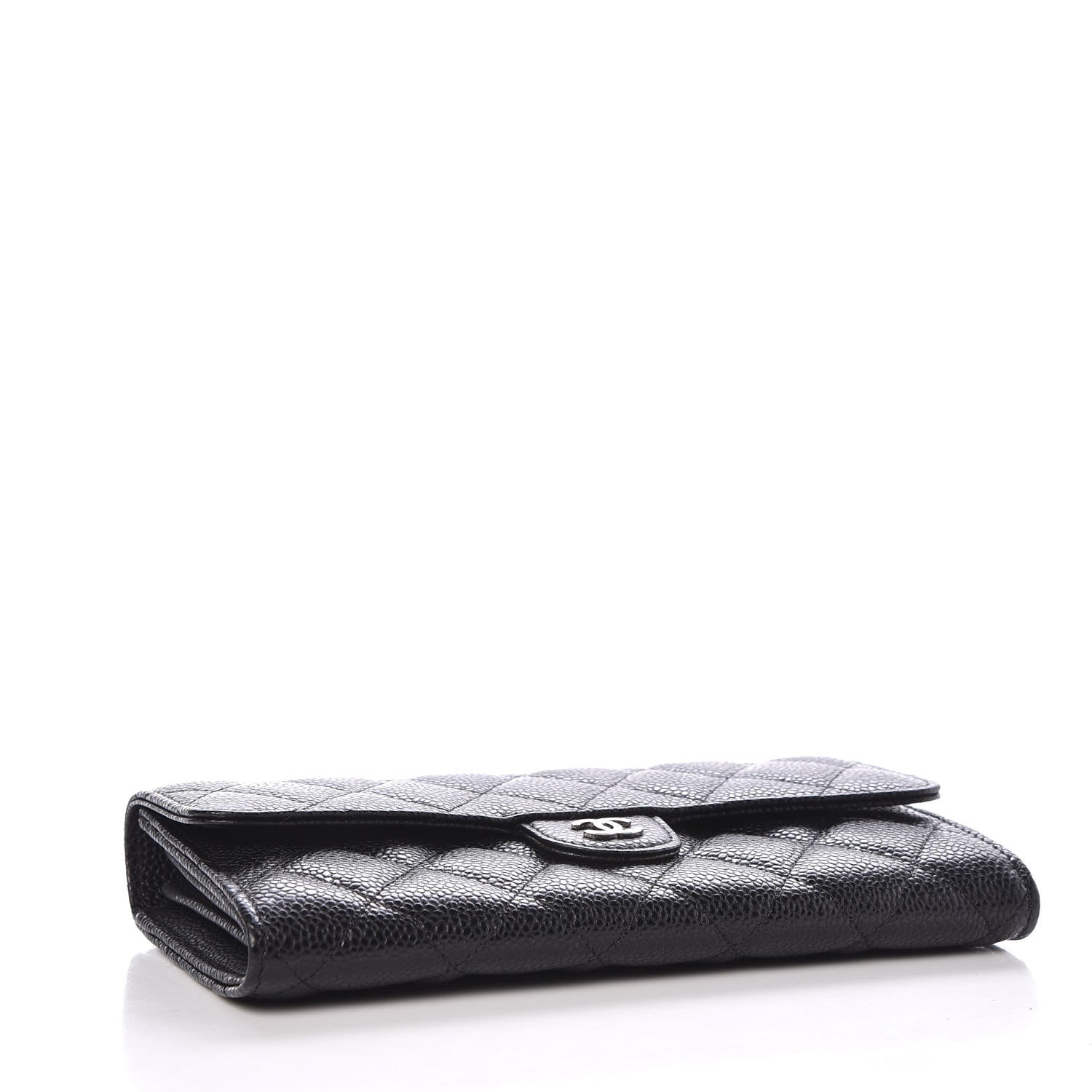 Chanel Caviar Quilted Large Flap Wallet Black 4 of 9