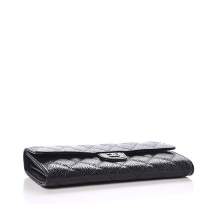 Chanel Caviar Quilted Large Flap Wallet Black 4 of 9