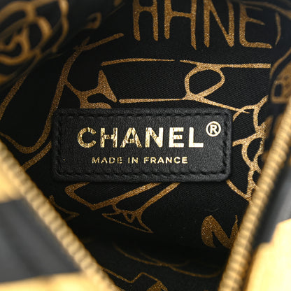 Chanel Metallic Lambskin CC Kheops Pyramid Bag Gold Black 6 of 7