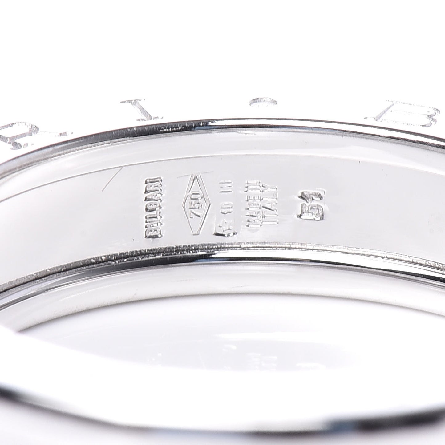 18K White Gold B.Zero1 One-Band Ring 51 5.75