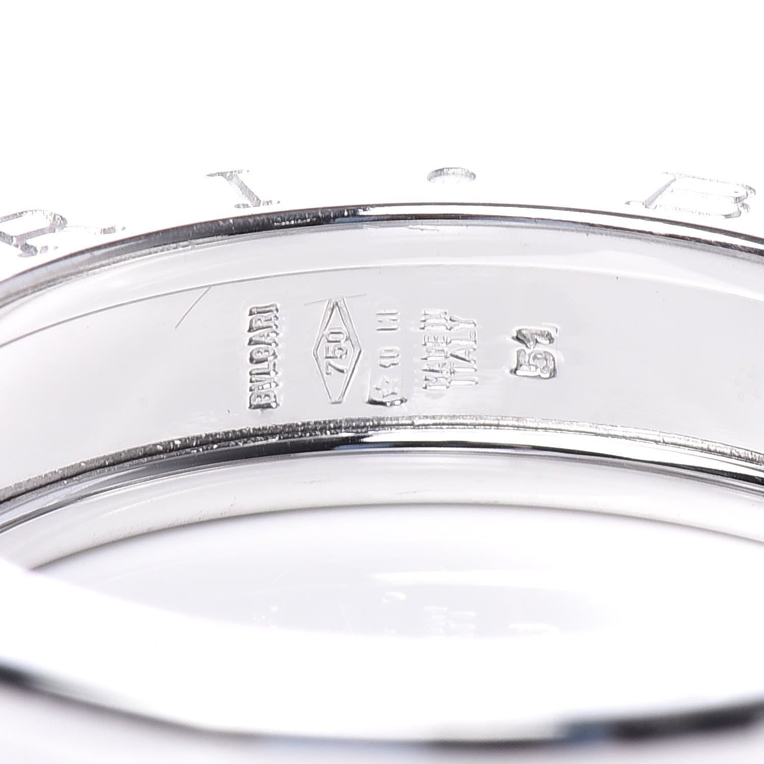 Bulgari 18K White Gold B.Zero1 One-Band Ring 51 5.75 4 of 4