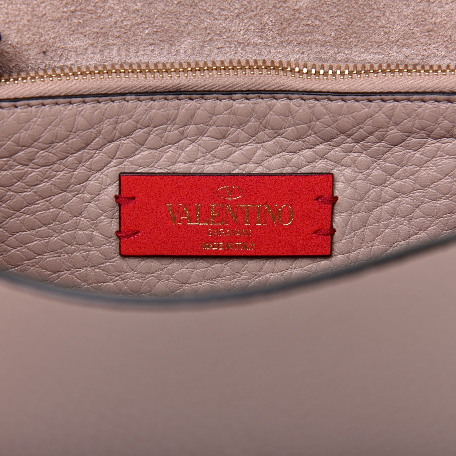 Valentino Garavani Pebbled Calfskin Rockstud Side Slip Crossbody Poudre 8 of 9