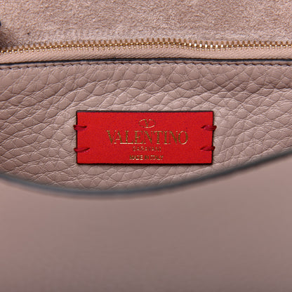 Valentino Garavani Pebbled Calfskin Rockstud Side Slip Crossbody Poudre 8 of 9