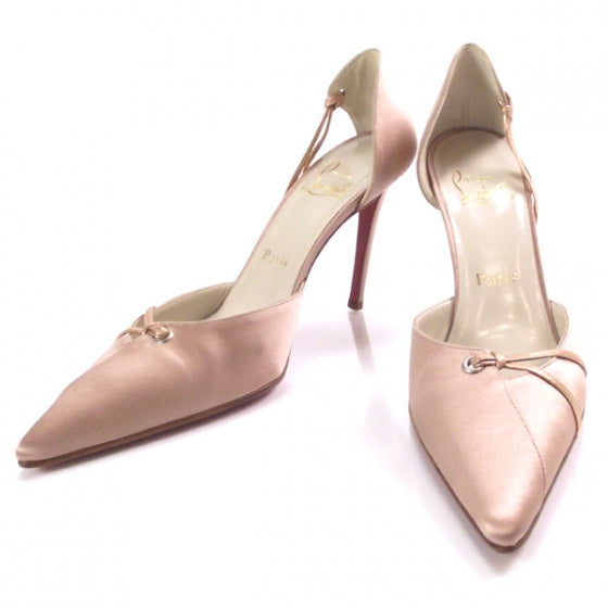 Christian Louboutin Satin d'Orsay Heels 38.5 1 of 7