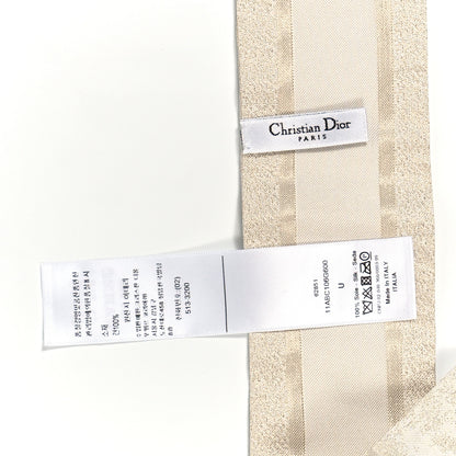 Christian Dior Silk Toile De Jouy Sauvage Mitzah Scarf Ecru Gold 3 of 3