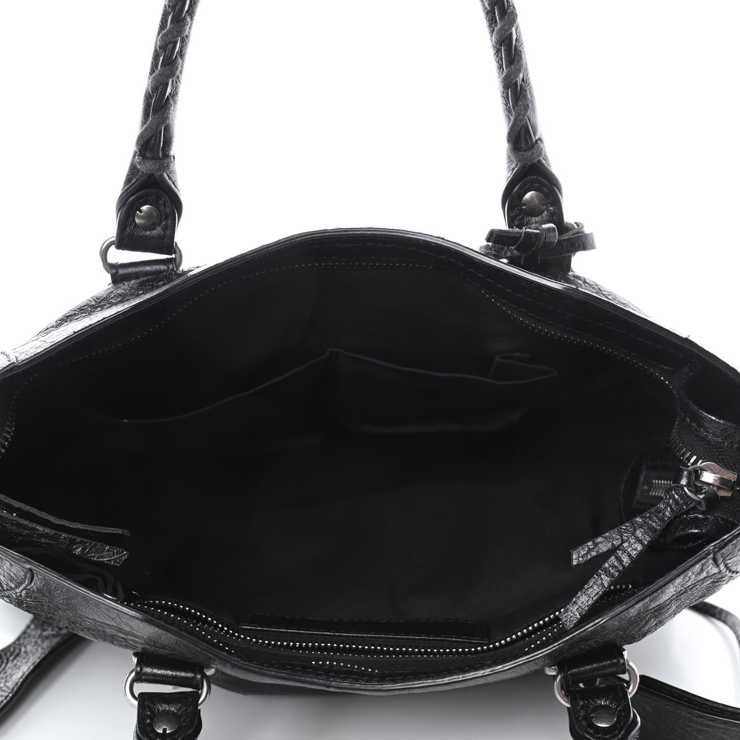 Balenciaga Chevre Silver Metallic Edge Hardware S City Black 4 of 4