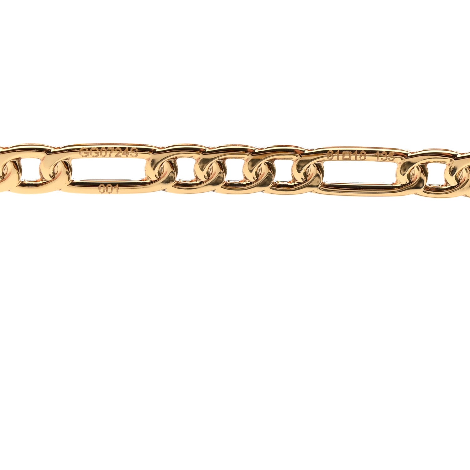 Gucci Square Frame Oversized Sunglasses GG0724S Gold 6 of 9