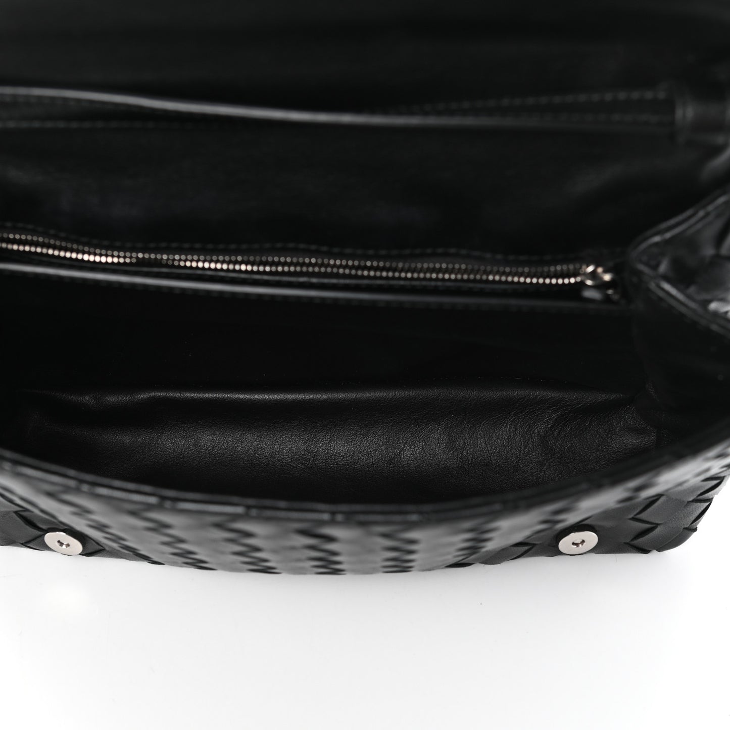 Nappa Intrecciato Crossbody Black