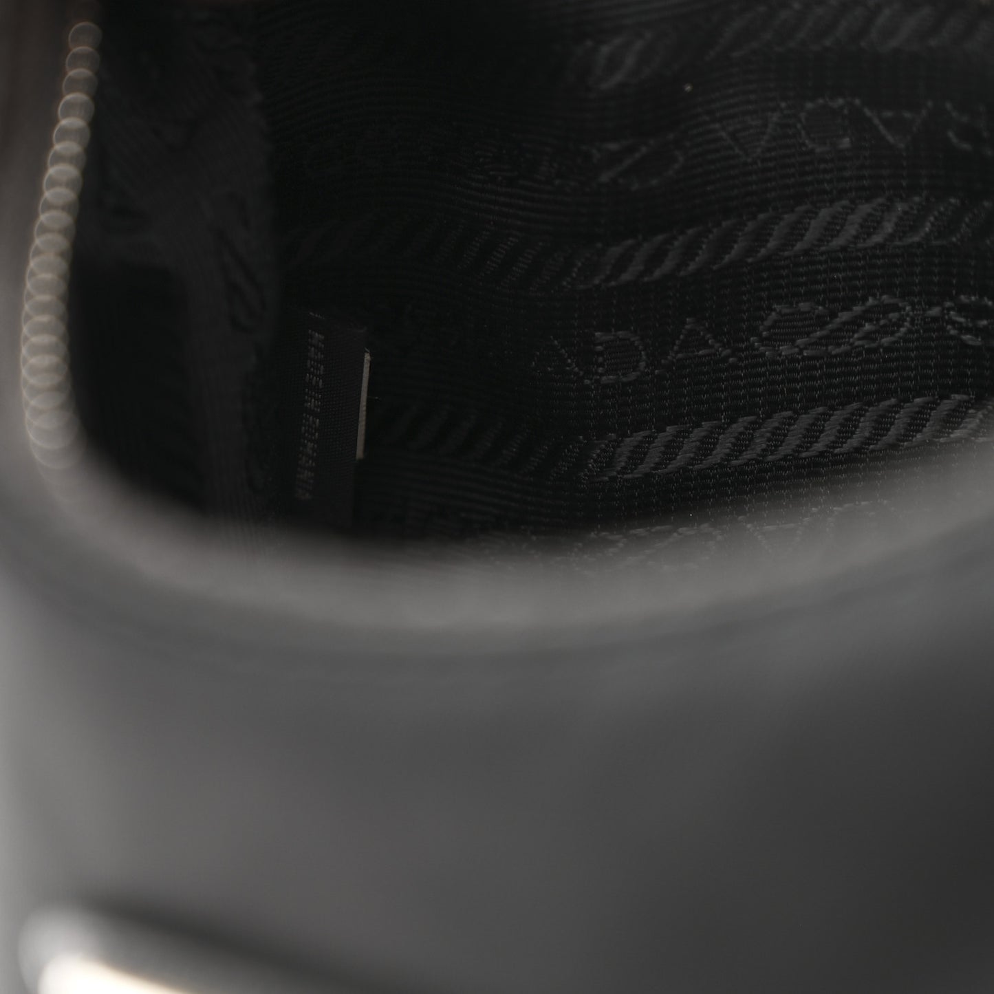 Tessuto Nylon Saffiano Mini Re-Edition 2005 Bag Black