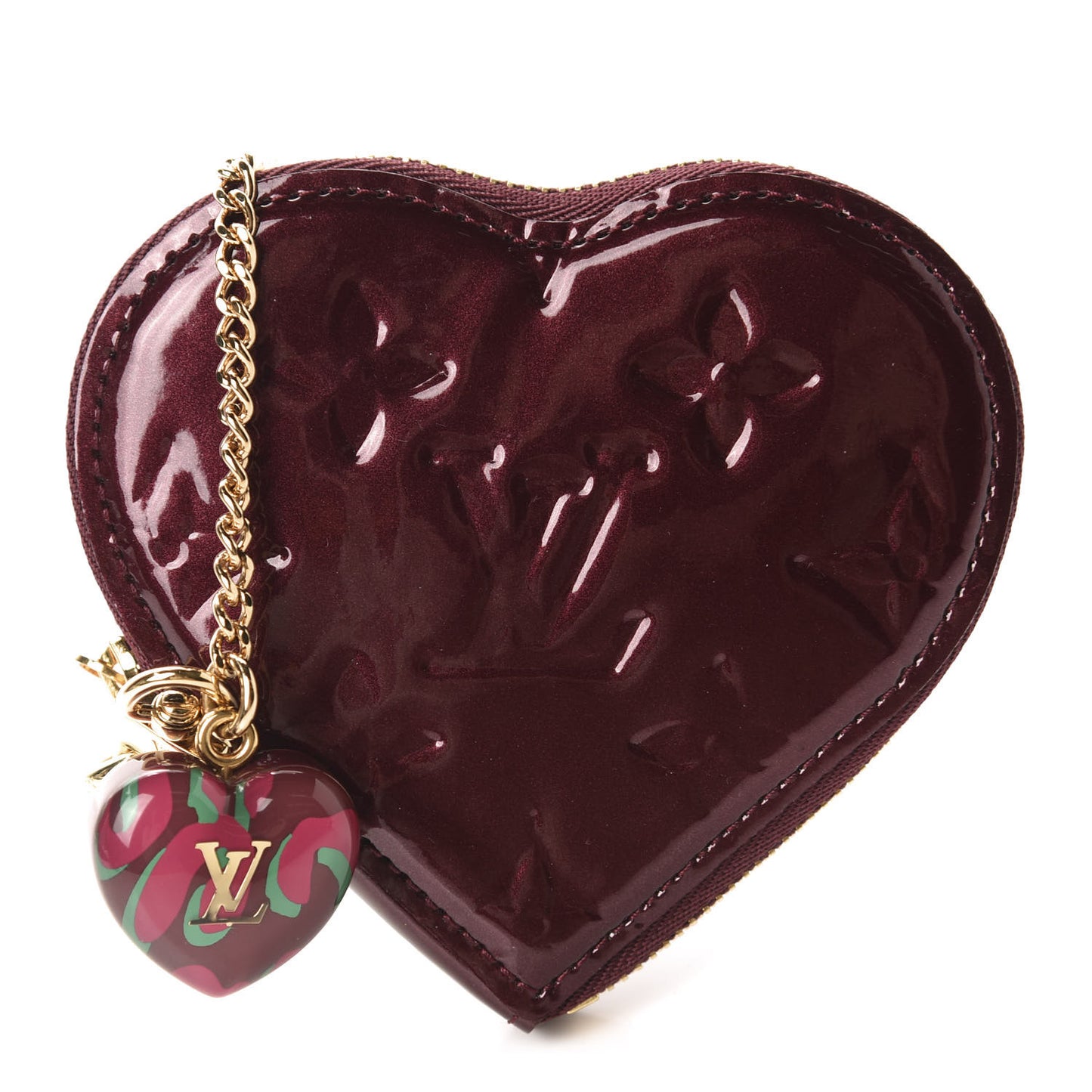 Vernis Coeur Heart Coin Purse Rouge Fauviste