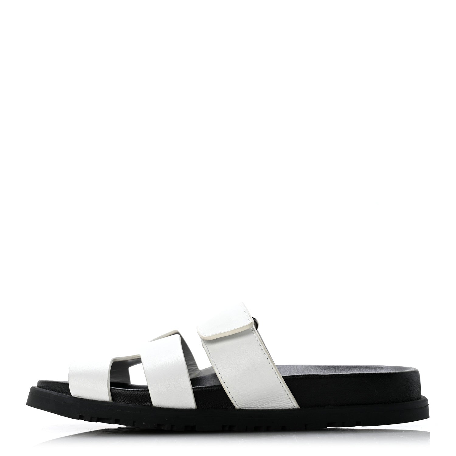 Hermes Calfskin Womens Chypre Sandals 36 White 1 of 10