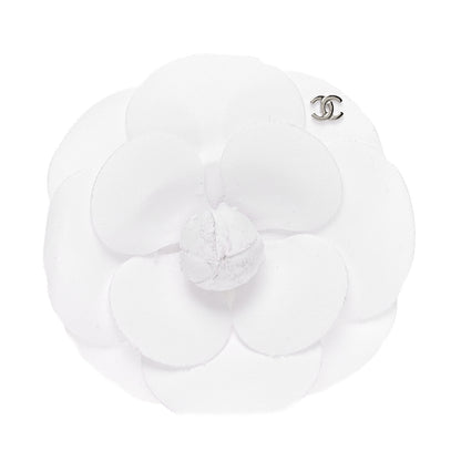 Chanel Canvas Camellia Pin Brooch Ivory 1 of 3