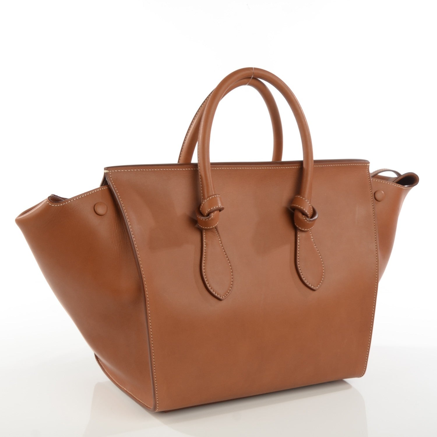 Celine Natural Calfskin Small Tie Knot Tote Tan 3 of 11