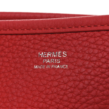 Hermes Taurillon Clemence Evelyne III PM Rouge Tomate 6 of 13