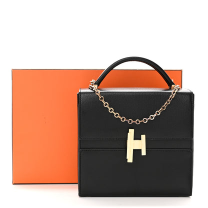 Hermes Chevre Chamkila Cinhetic Boxy Top Handle Bag Black 15 of 15