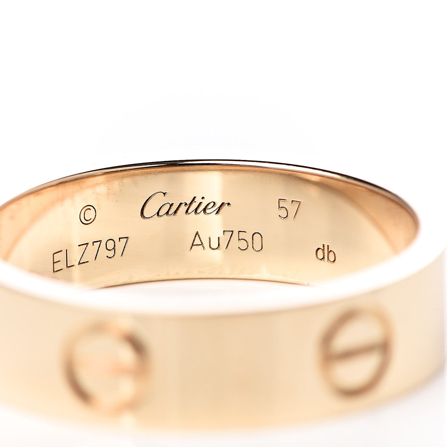 18K Yellow Gold 5.5mm LOVE Ring 57 8