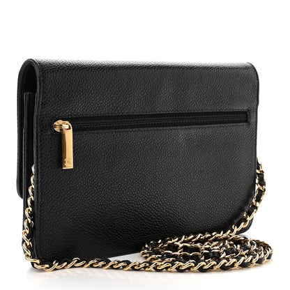 Chanel Caviar Timeless CC Wallet on Chain WOC Black 3 of 13