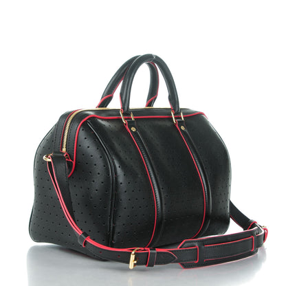 Louis Vuitton Veau Soie Calfskin Perforated SC Bag PM Black 3 of 7
