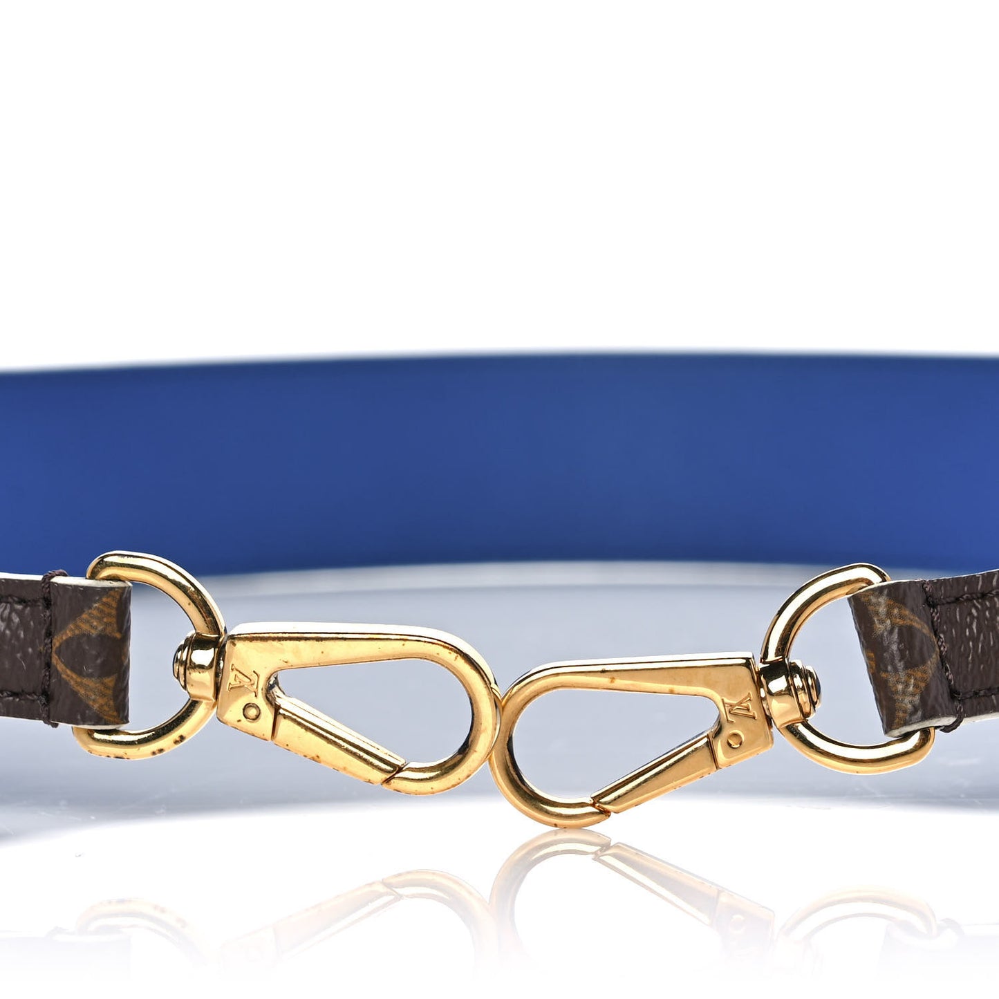 Monogram Bandouliere Shoulder Strap Blue