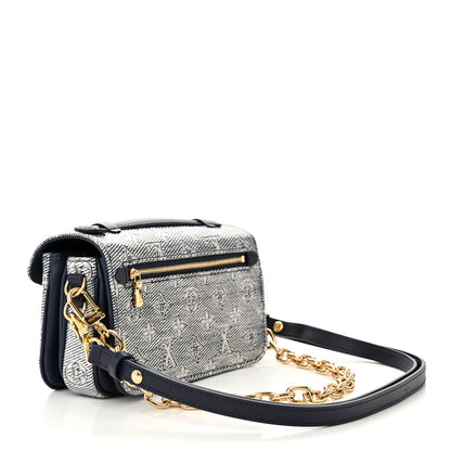 Louis Vuitton Monoglam Pochette Metis East West Blue 3 of 9