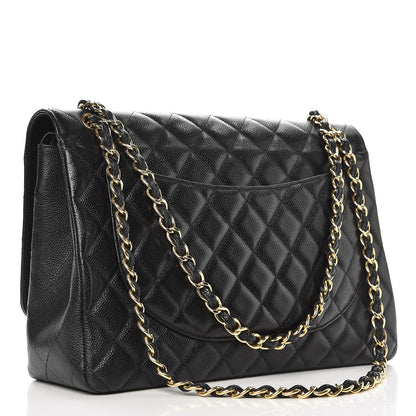 Chanel Caviar Quilted Maxi Double Flap Black 4 of 13