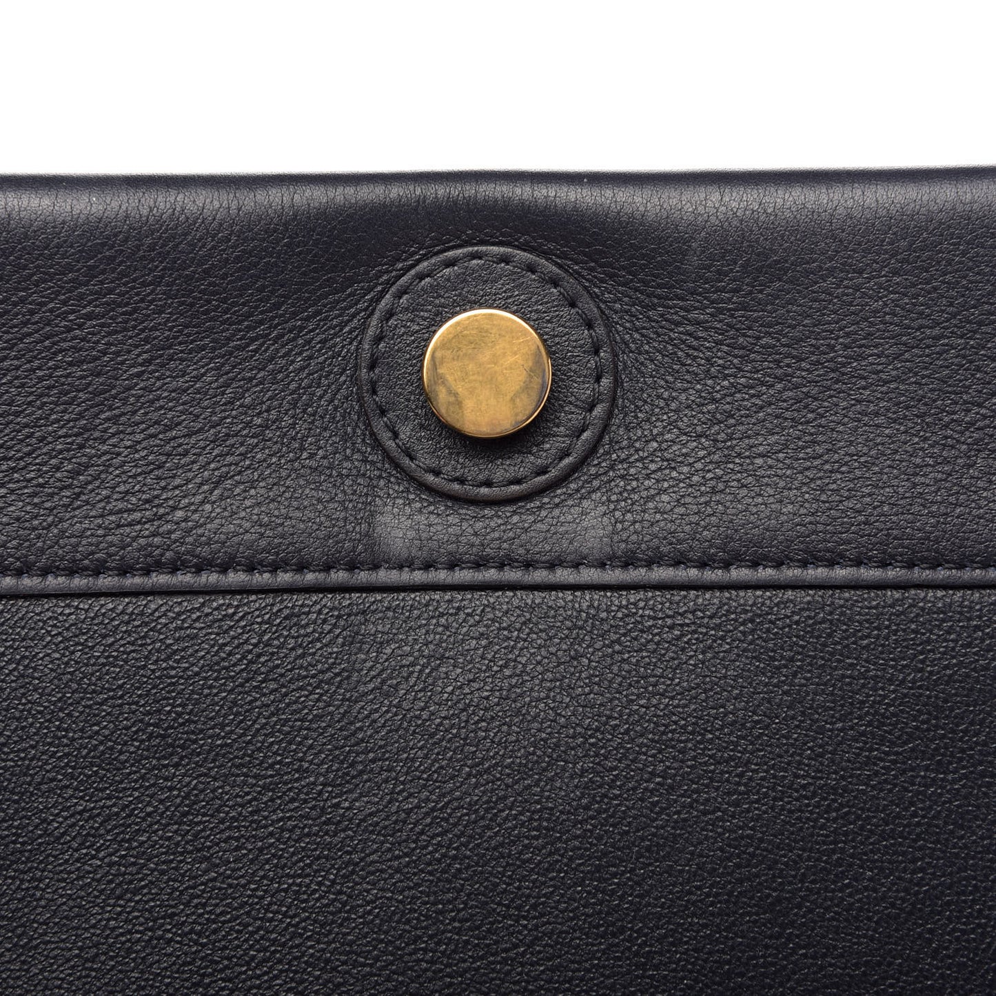 Shiny Smooth Calfskin Medium Frame Shoulder Bag Steel Blue Plum