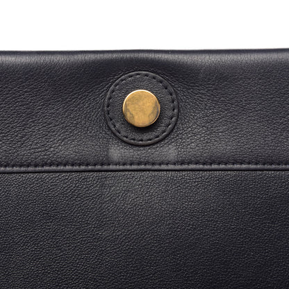 Celine Shiny Smooth Calfskin Medium Frame Shoulder Bag Steel Blue Plum 13 of 13