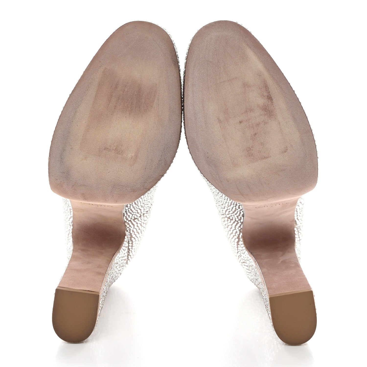 Valentino Garavani Crystal Suede Tan-Go 55/155mm Platform Pumps 39.5 Rose Cannelle 5 of 8
