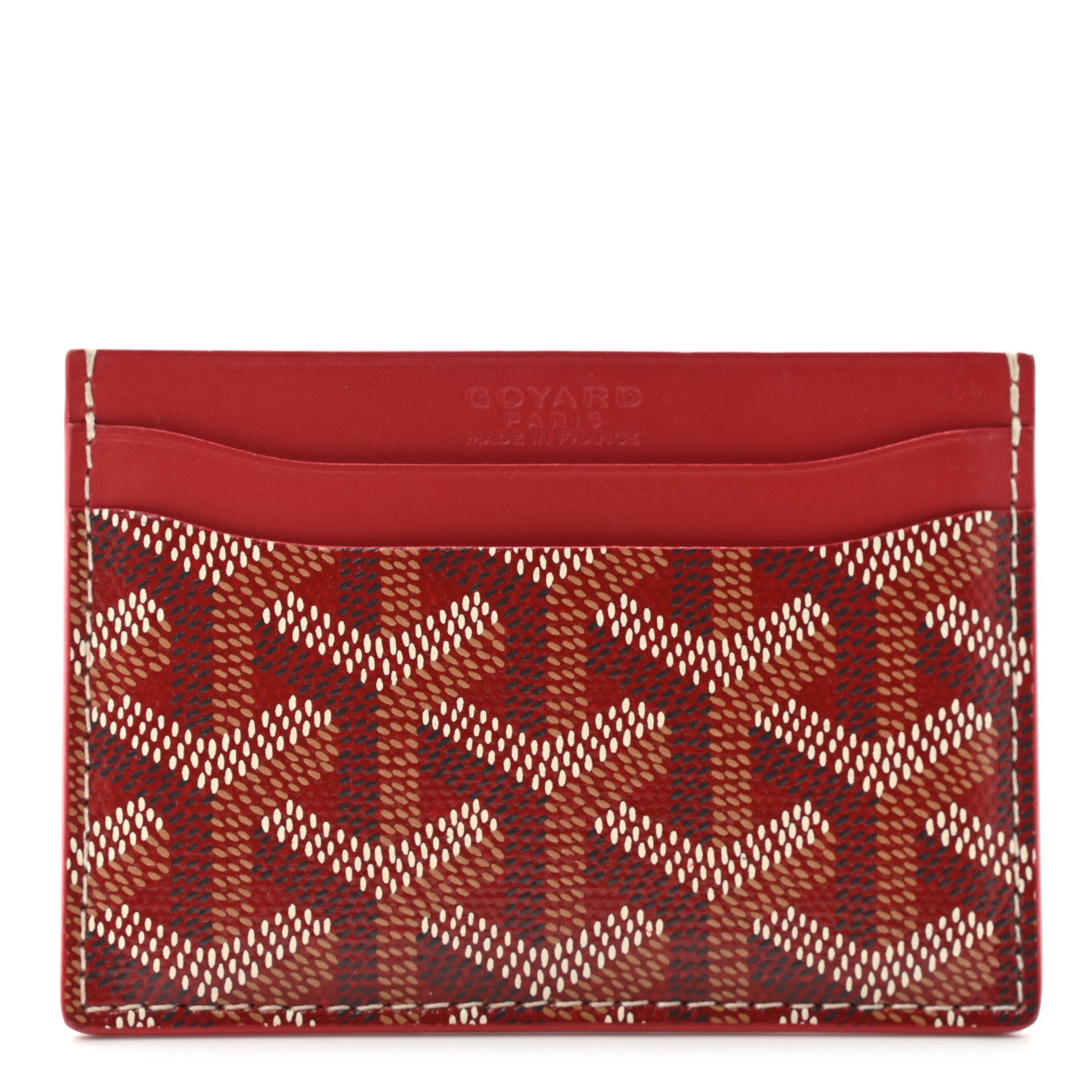 Goyard Goyardine Saint Sulpice Card Holder Red 1 of 6