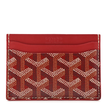 Goyard Goyardine Saint Sulpice Card Holder Red 1 of 6
