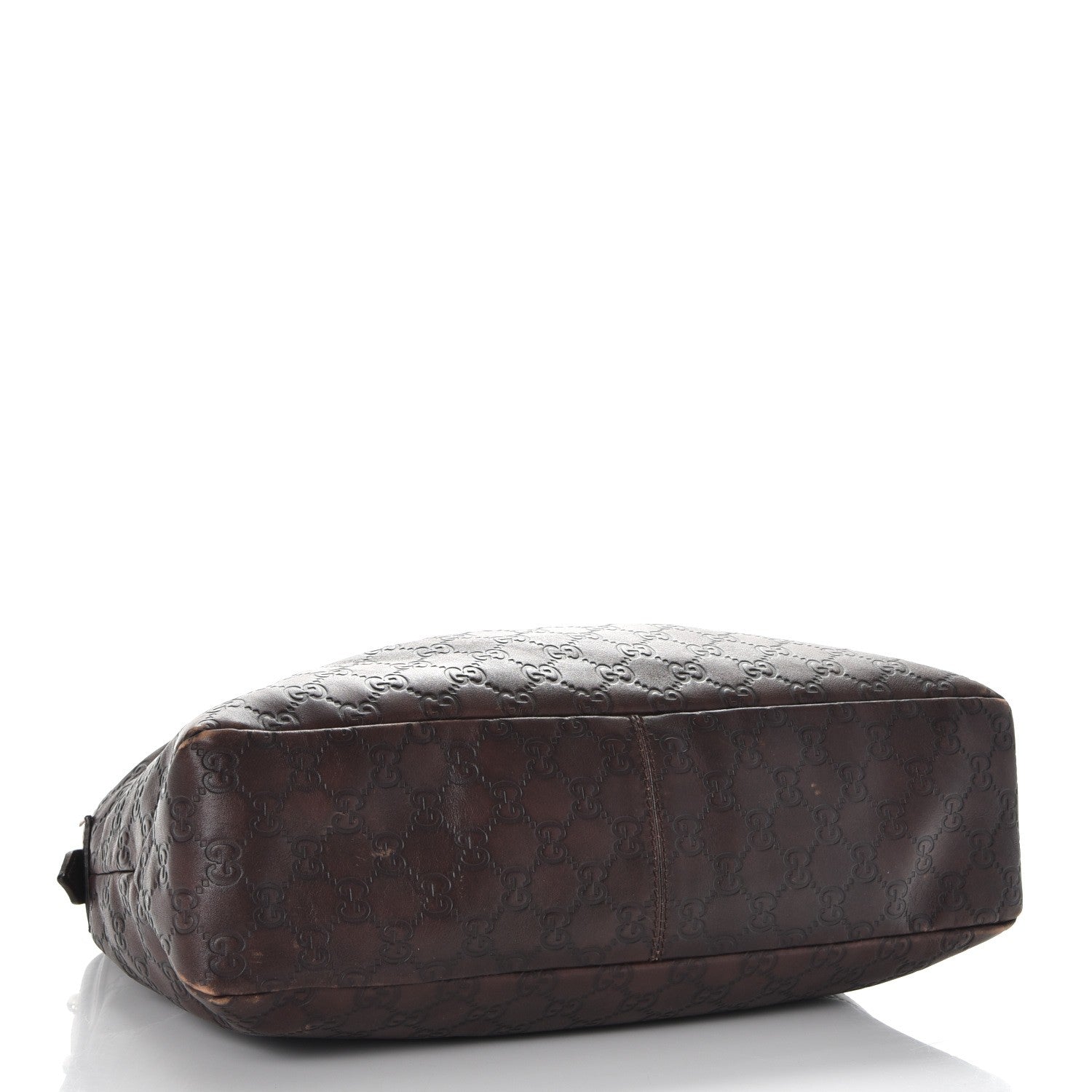 Gucci Guccissima Medium Horsebit Chain Hobo Dark Brown 4 of 12