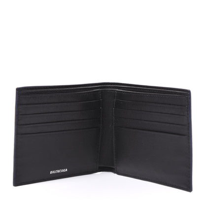Balenciaga Calfskin Everyday Square Bi-Fold Wallet Bleu 4 of 8