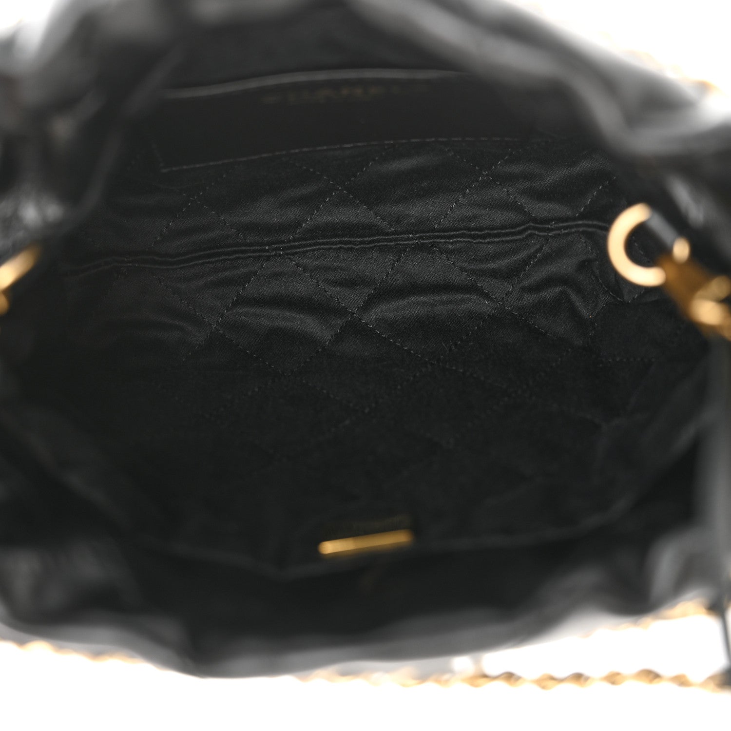 Chanel Shiny Calfskin Quilted Mini Chanel 22 Black 5 of 10