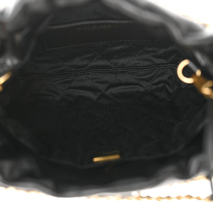Chanel Shiny Calfskin Quilted Mini Chanel 22 Black 5 of 10