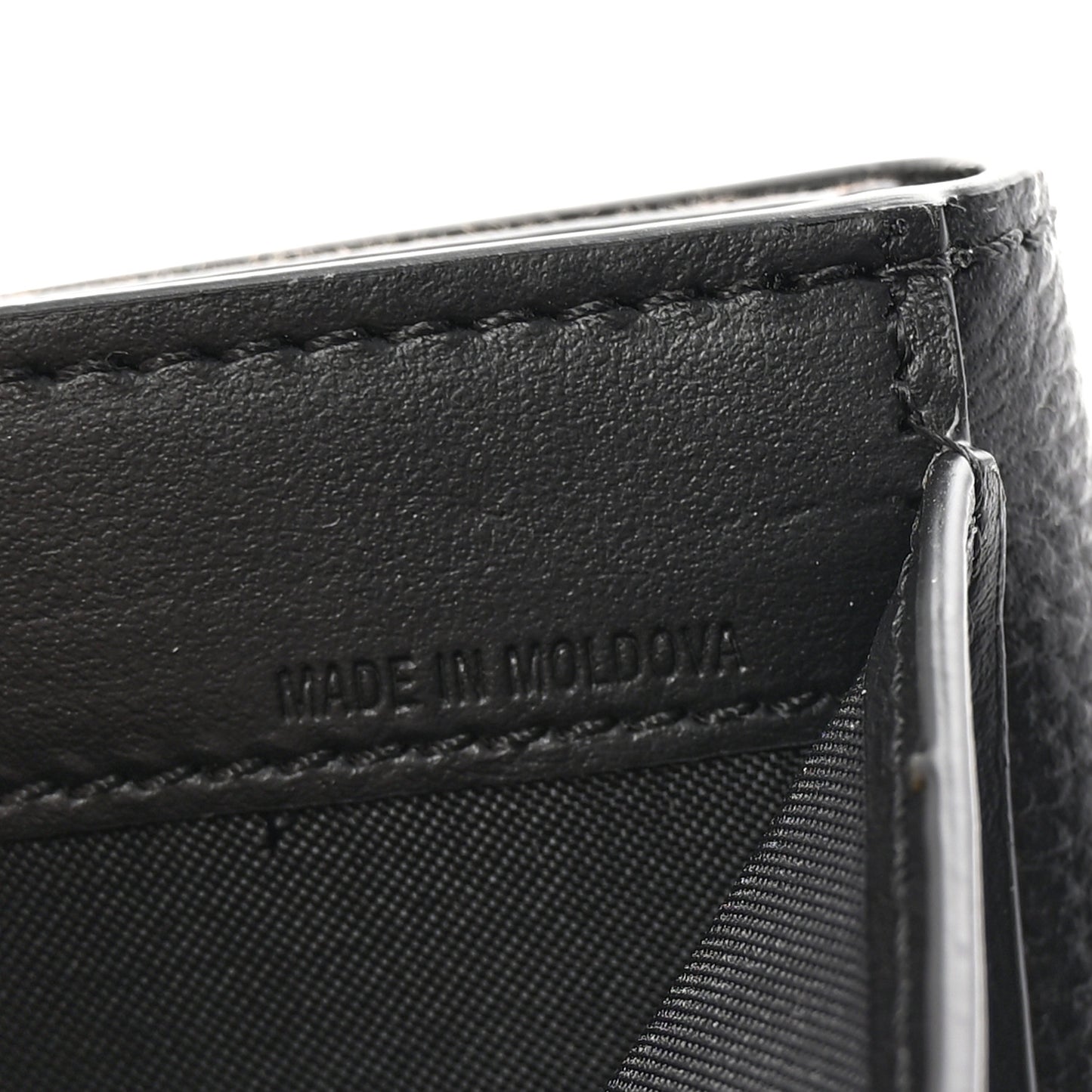 House Check Luna French Wallet Black