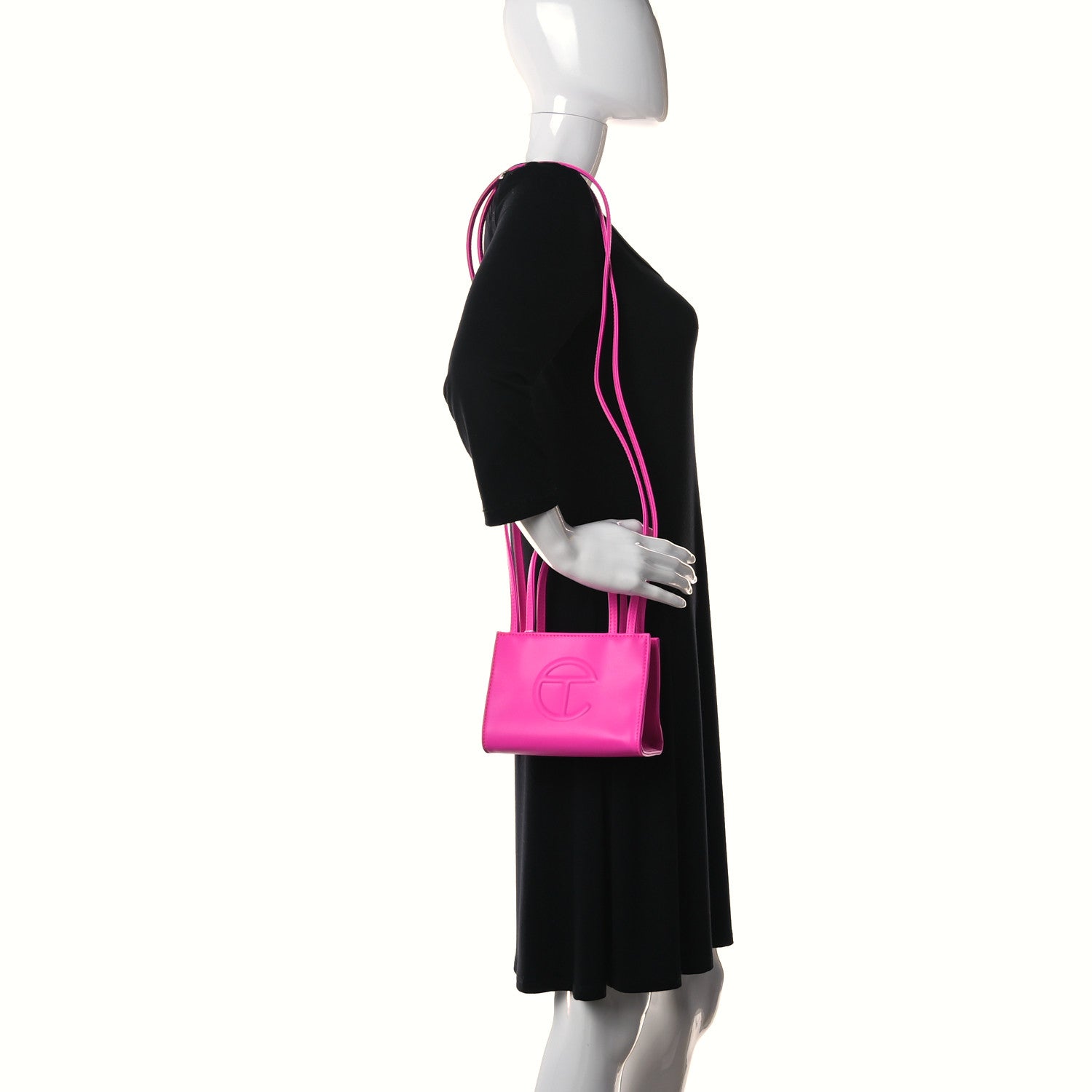 Telfar Vegan Leather Small Shopping Bag Azalea 2 of 9