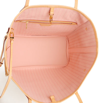 Louis Vuitton Damier Azur Neo Neverfull MM Rose Ballerine 4 of 9