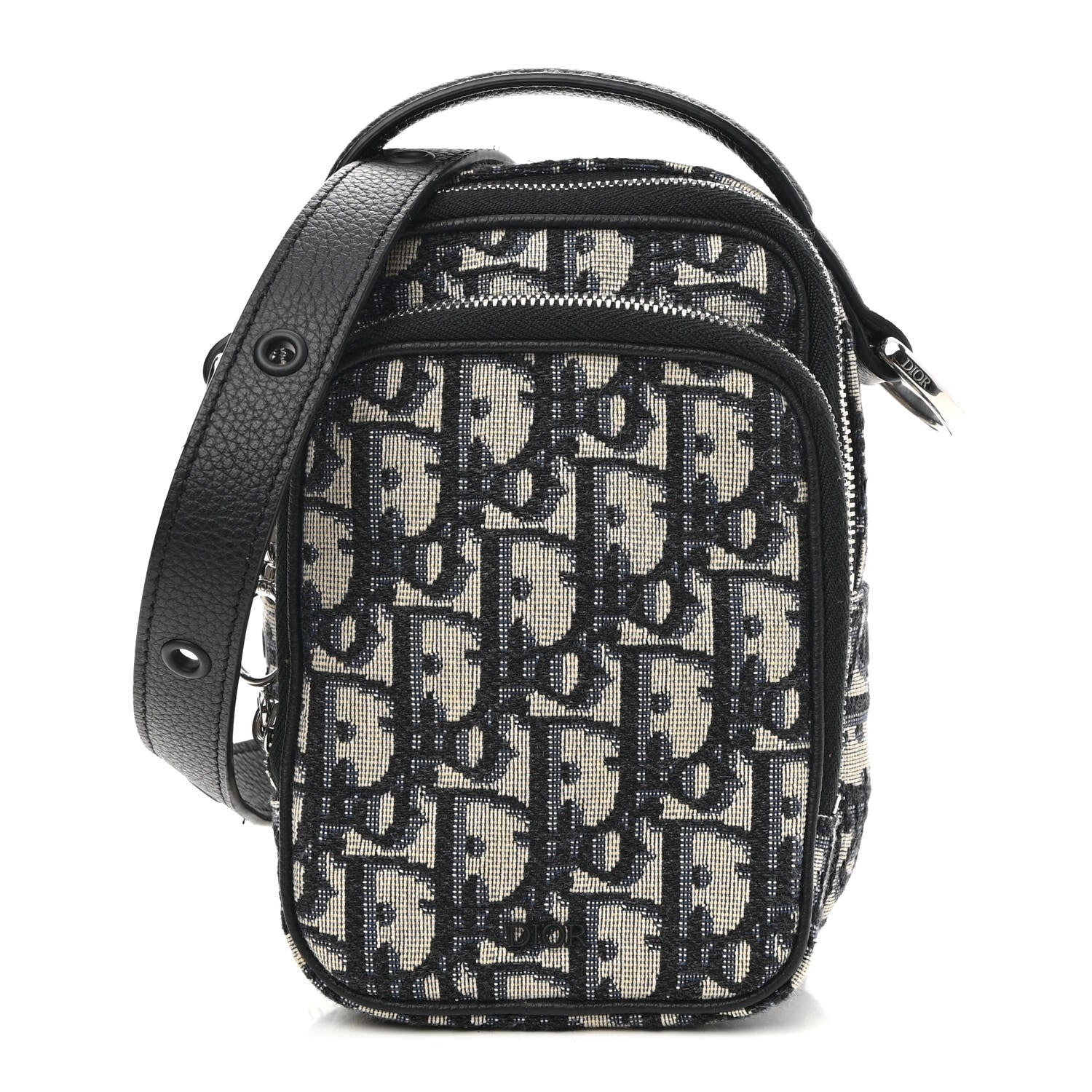 Christian Dior Oblique Crossbody Bag Blue 1 of 9