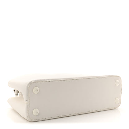 Louis Vuitton Taurillon Capucines East West MM Optic White 4 of 9